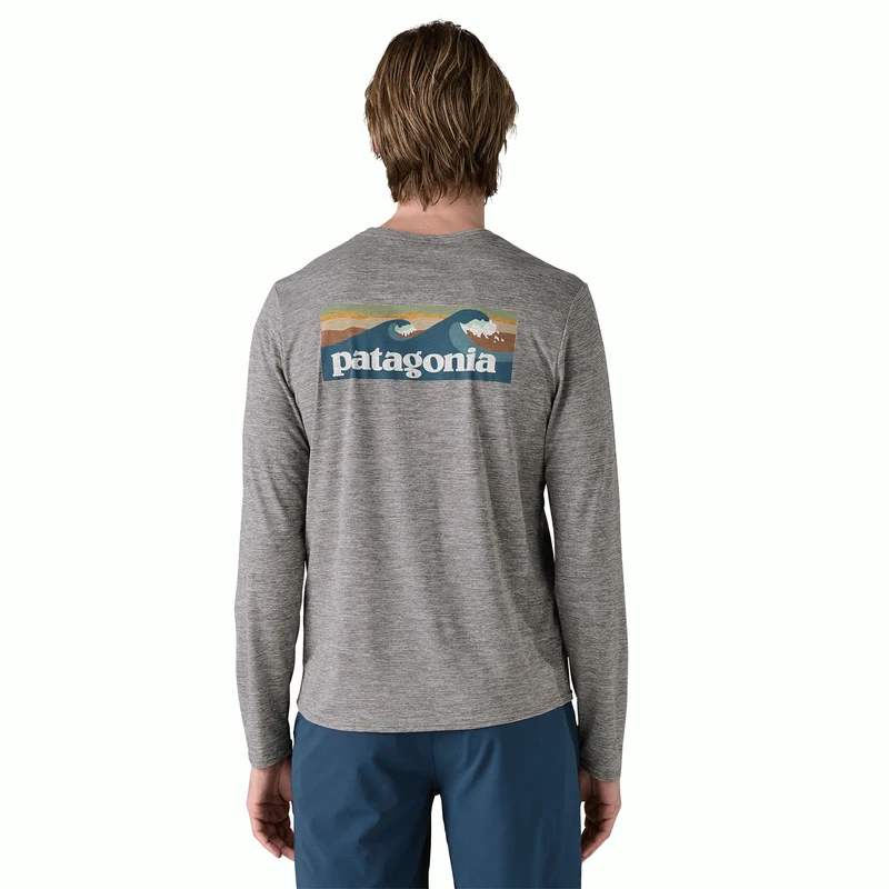 M's L/S Cap Cool Daily Graphic Shirt - Waters