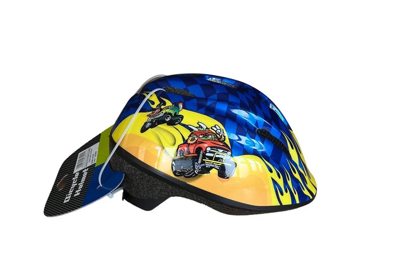 Strategic Kinderhelm Gelb/Blau Car 46-53