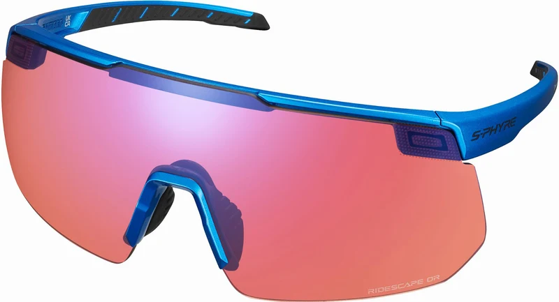 Shimano S-Phyre 2 Sportbrille Metallic Blue/Ridescape Offroad
