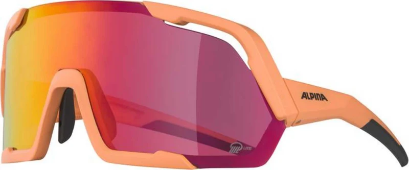 Alpina Rocket Q-Lite Sportbrille peach matt/mirror pink