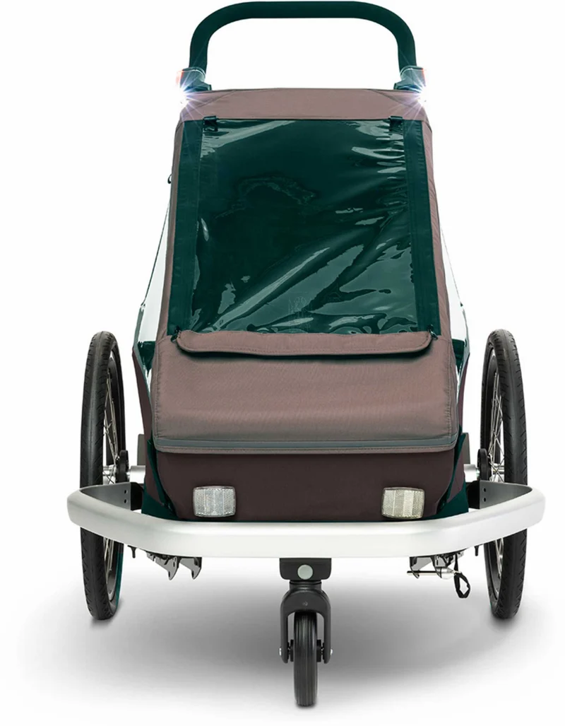 Croozer Kid Vaaya 1 + Sensor-Licht Fahrradanhänger blossom red