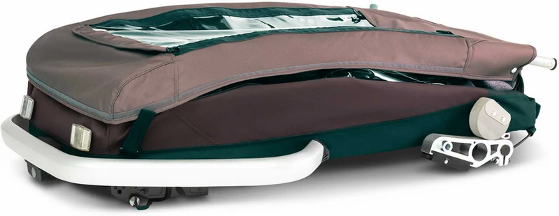 Croozer Kid Vaaya 1 + Sensor-Licht Fahrradanhänger blossom red
