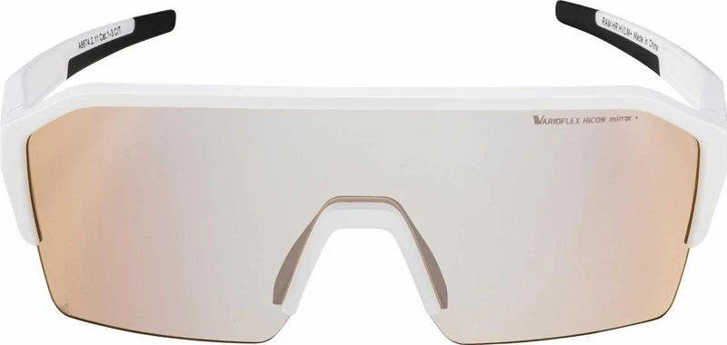 Alpina Ram HR Q-Lite V Sportbrille white matt/mirror blue