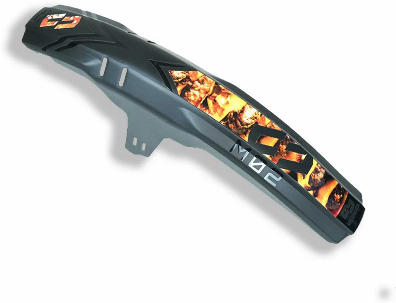 Unleazhed M02 Mudguard Big Decal Crazy Skin unsplash 1 pcs 4 formcut beef master