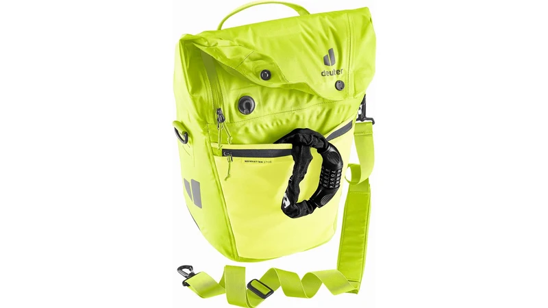 Deuter Mainhattan Gepäckträgertasche citrus-graphite 17 + 10 L