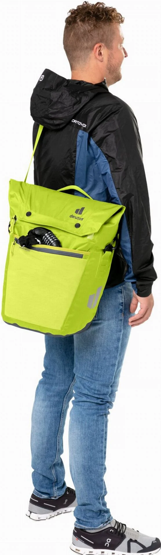 Deuter Mainhattan Gepäckträgertasche citrus-graphite 17 + 10 L