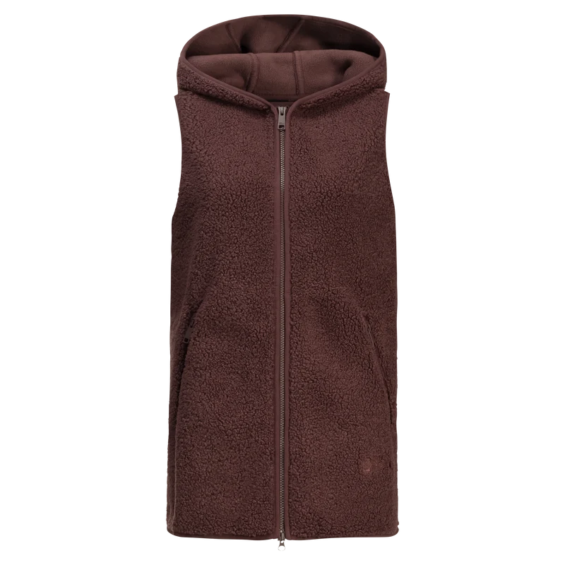 HIGH CURL LONG VEST W