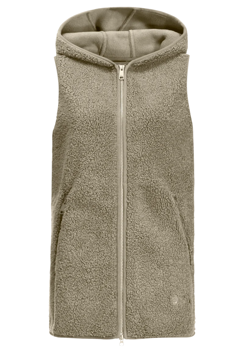 HIGH CURL LONG VEST W