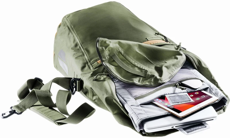 Deuter Mainhattan Gepäckträgertasche khaki-clay 17 + 10 L