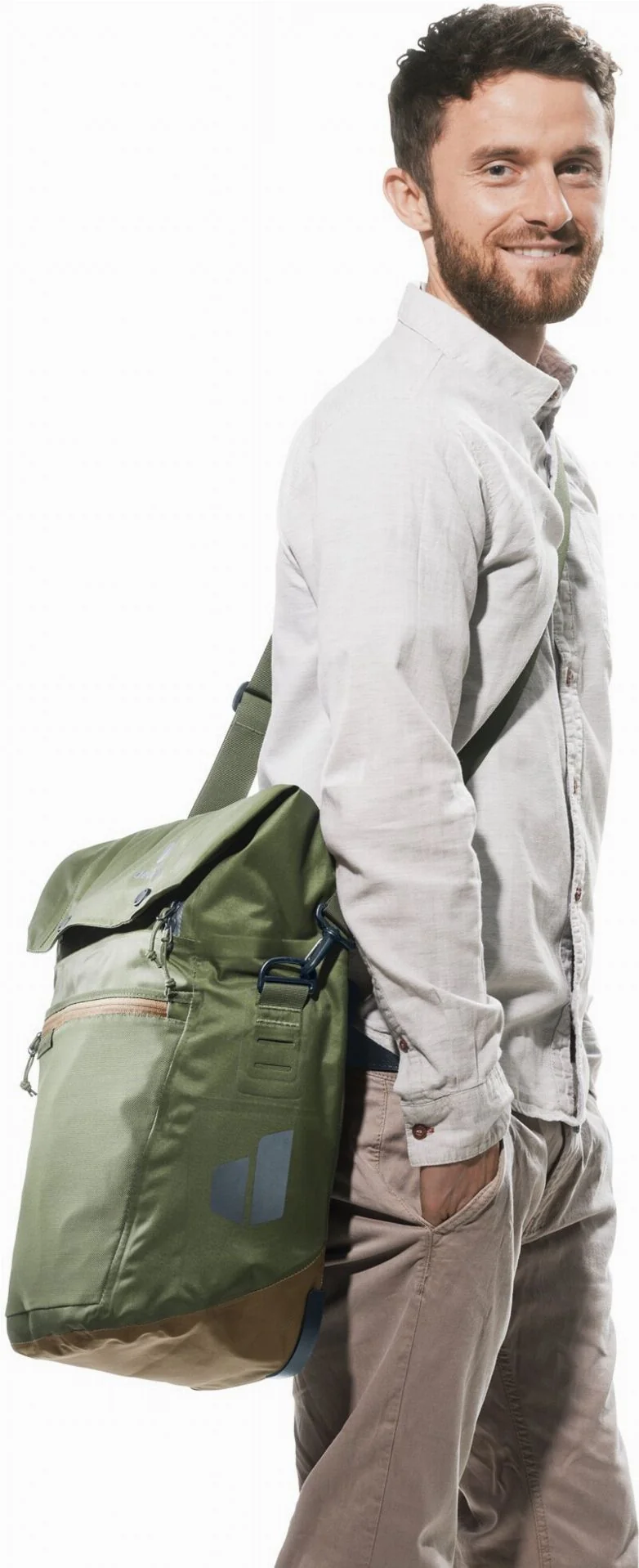 Deuter Mainhattan Gepäckträgertasche khaki-clay 17 + 10 L