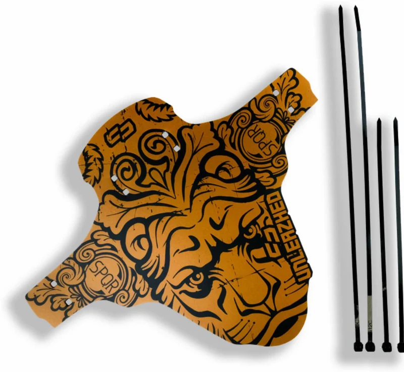 Unleazhed M01 Mudguard Design Skin unsplash 1 pcs, 4 cable ties empire copper