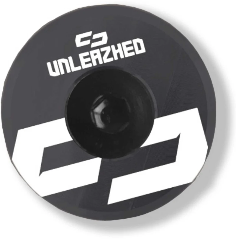 Unleazhed AL01 Top Cap Aluminium Logo Skin 1 pcs, 1 aluminium screw M6 white