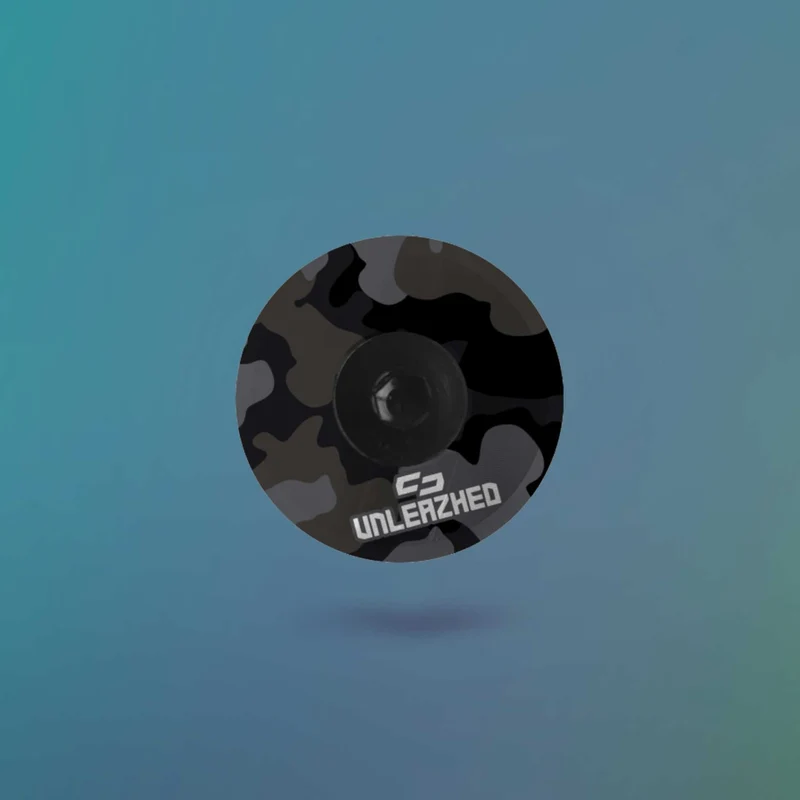 Unleazhed AL01 Top Cap Aluminium Logo Skin 1 pcs, 1 aluminium screw M6 camo