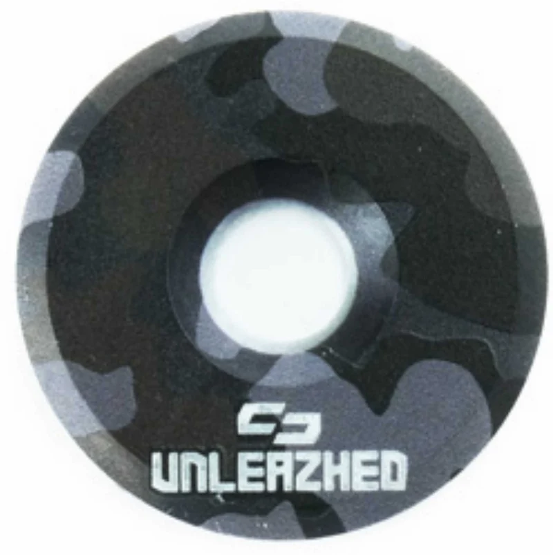 Unleazhed AL01 Top Cap Aluminium Logo Skin 1 pcs, 1 aluminium screw M6 camo