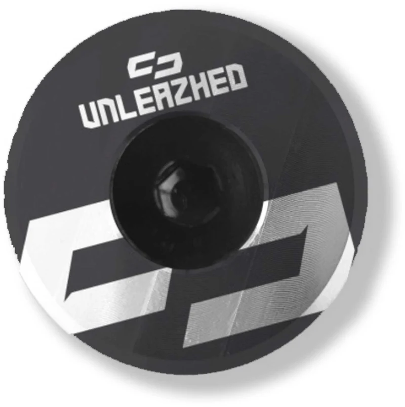 Unleazhed AL01 Top Cap Aluminium Logo Skin 1 pcs, 1 aluminium screw M6 black
