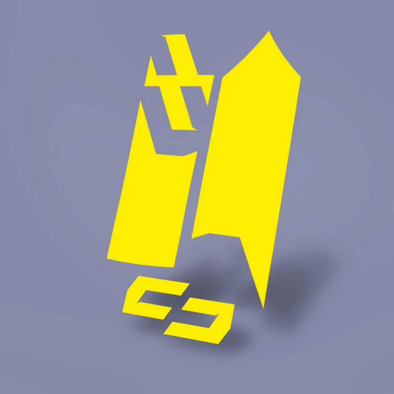Unleazhed M02 Mudguard Big Decal Logo Skin unsplash 1 pcs 4 formcut yellow