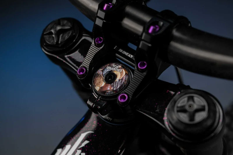 Unleazhed AL01 Top Cap Aluminium Crazy Skin 1 pcs, 1 aluminium screw M6 more donuts