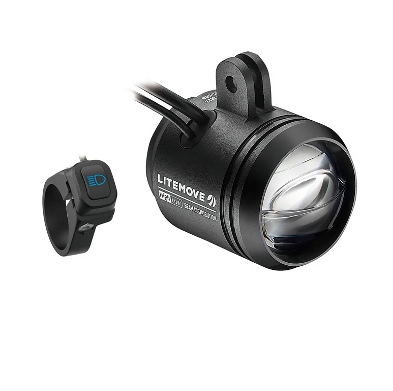Litemove Scheinwerfer AE-200 für Speed Pedelecs Adapter oben schwarz