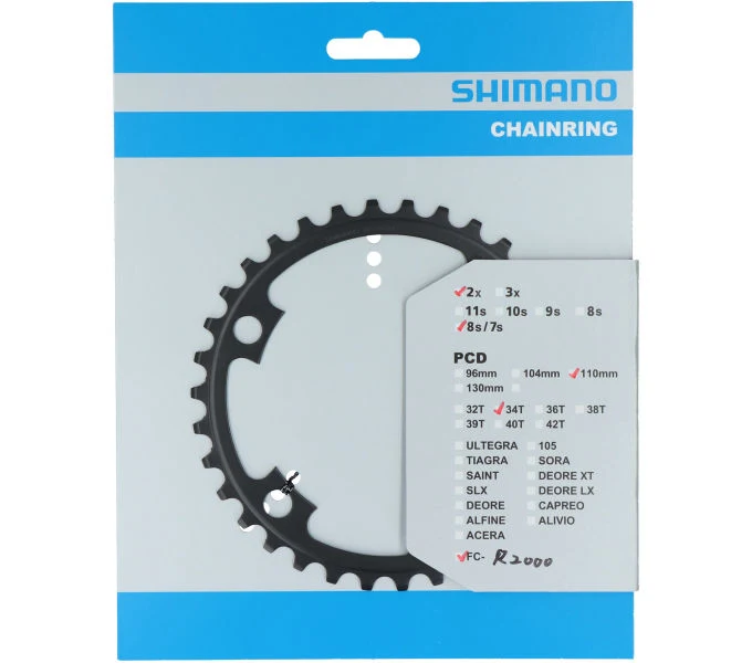 Shimano Kettenblatt CLARIS FC-R2000 34 Zähne Grau