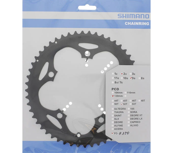 Shimano Kettenblatt FC-R350 52 Zähne Schwarz