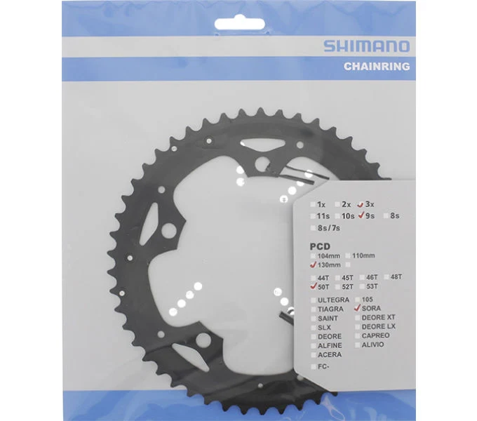 Shimano Kettenblatt SORA FC-3503 50 Zähne für KSR Schwarz