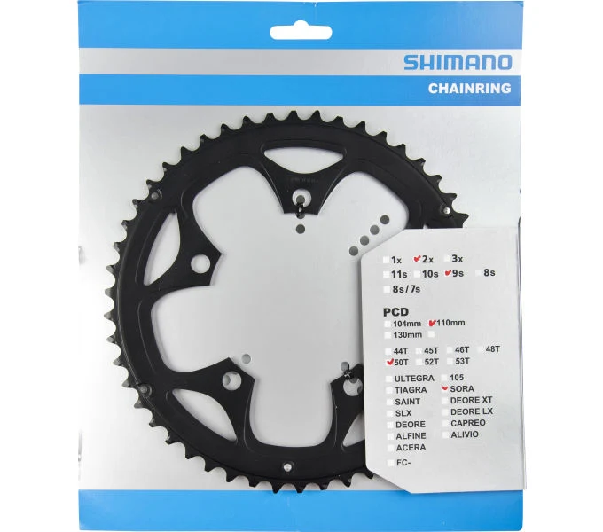 Shimano Kettenblatt SORA FC-3550 50 Zähne Schwarz