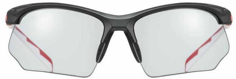Uvex Sportstyle 802 V Sportbrille black red white/smoke
