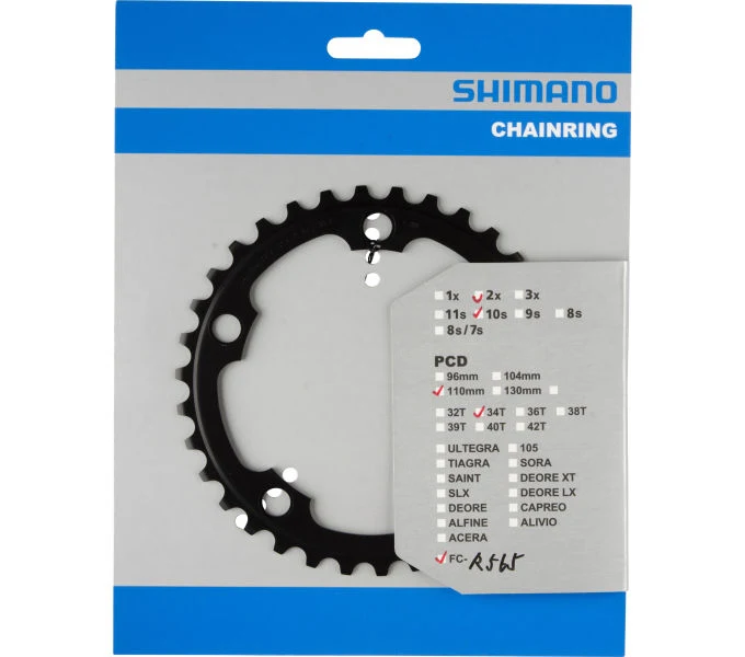 Shimano Kettenblatt FC-R565 34 Zähne Schwarz