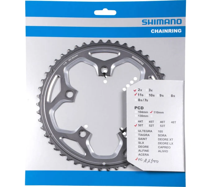 Shimano Kettenblatt FC-RS500 50 Zähne Silber