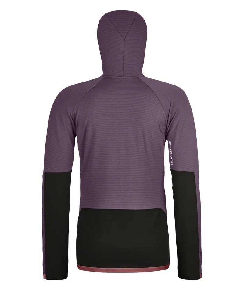 FLEECE RIB HOODY W
