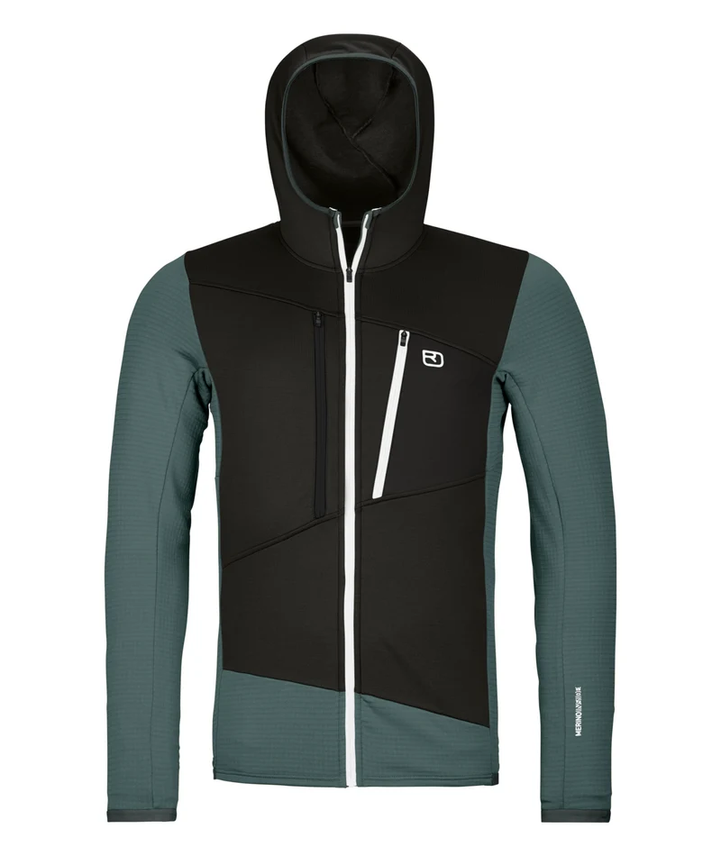 FLEECE GRID HOODY M