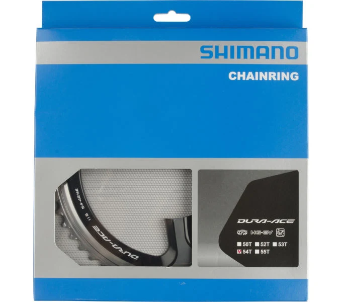 Shimano Kettenblatt DURA-ACE FC-9000 54 Zähne Silber/Schwarz