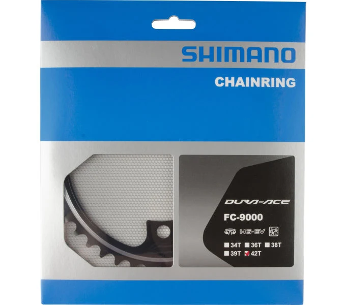 Shimano Kettenblatt DURA-ACE FC-9000 42 Zähne Schwarz