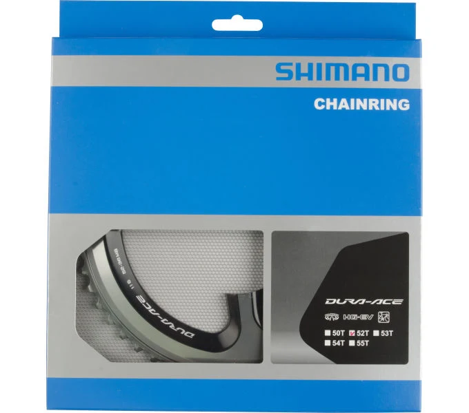 Shimano Kettenblatt DURA-ACE FC-9000 52 Zähne Silber/Schwarz