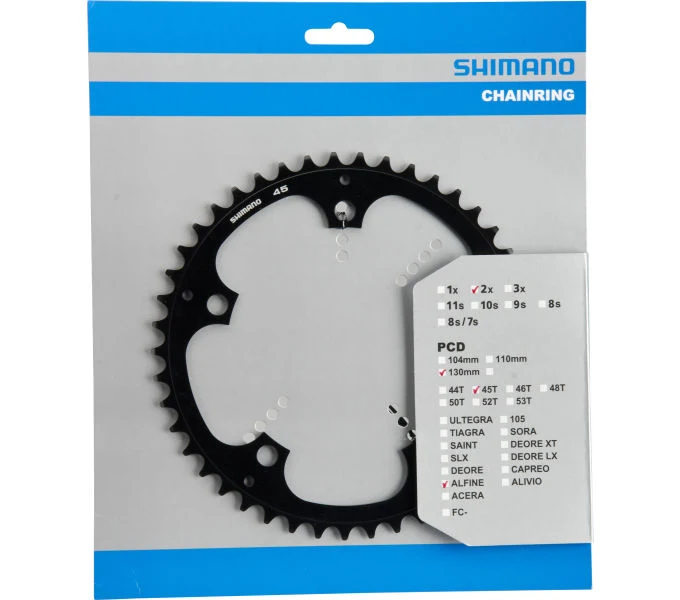 Shimano Kettenblatt ALFINE FC-S501 45 Zähne Schwarz