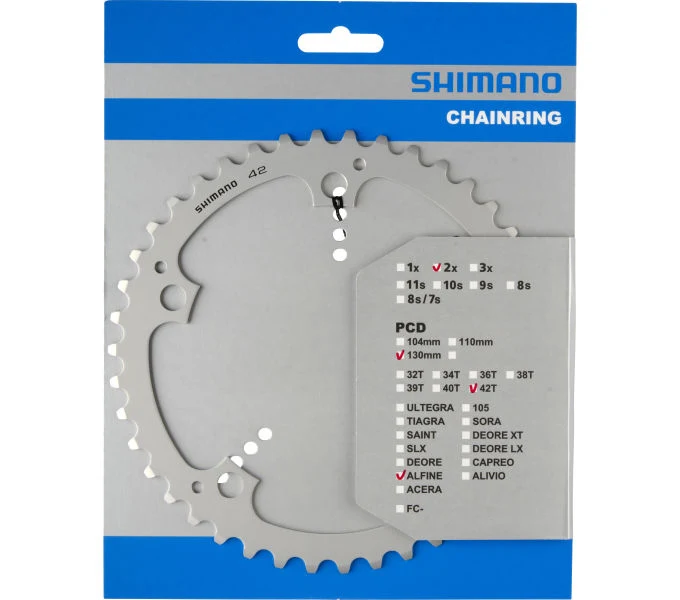 Shimano Kettenblatt ALFINE FC-S501 42 Zähne Silber