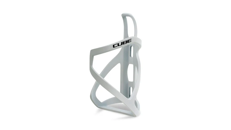 Cube Flaschenhalter HPP Left-Hand Sidecage matt white´n´glossy black