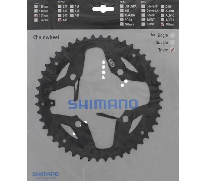 Shimano Kettenblatt ACERA FC-M391 48 Zähne für KSR