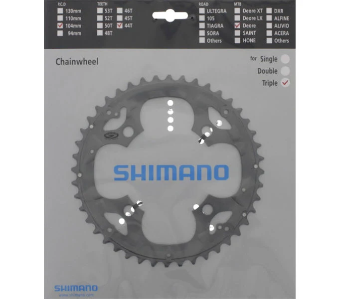 Shimano Kettenblatt DEORE FC-M590, FC-M591 44 Zähne für KSR
