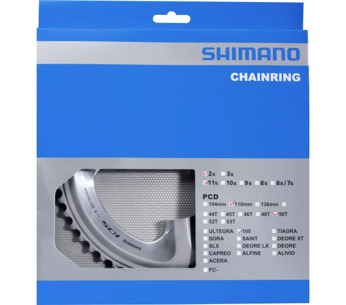 Shimano Kettenblatt 105 FC-5800 50 Zähne Silber