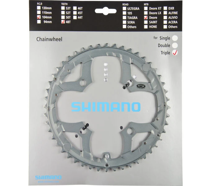 Shimano Kettenblatt DEORE FC-M591 48 Zähne
