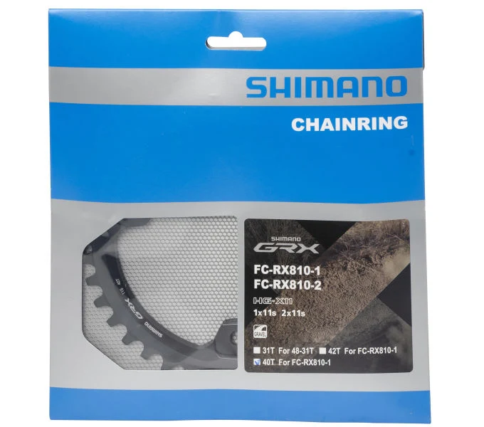 Shimano Kettenblatt GRX FC-RX810 40 Zähne Schwarz