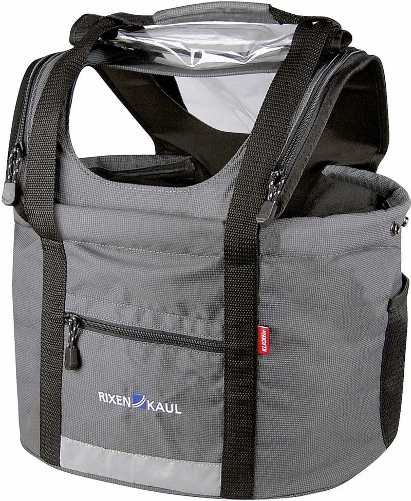 B-Ware - Klickfix Doggy Lenkertasche grau/schwarz (Gebrauchtware)
