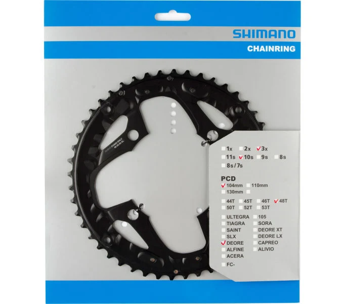 Shimano Kettenblatt DEORE FC-M610, FC-T611 48 Zähne