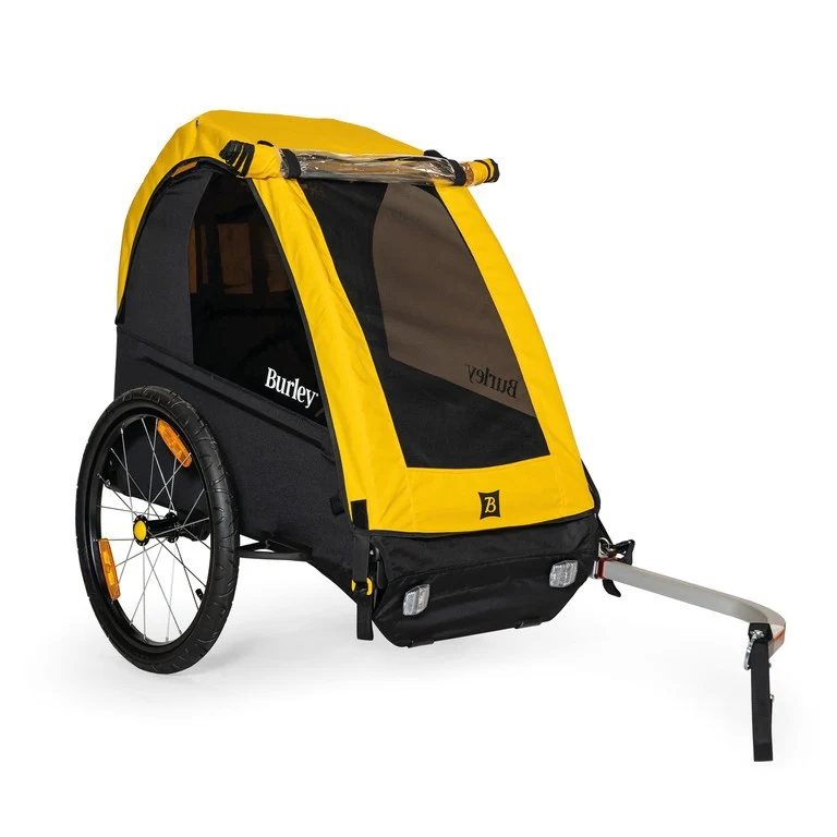 Burley Fahrrad-Kinder-Anhänger Burley Bee Single, gelb/schwarz