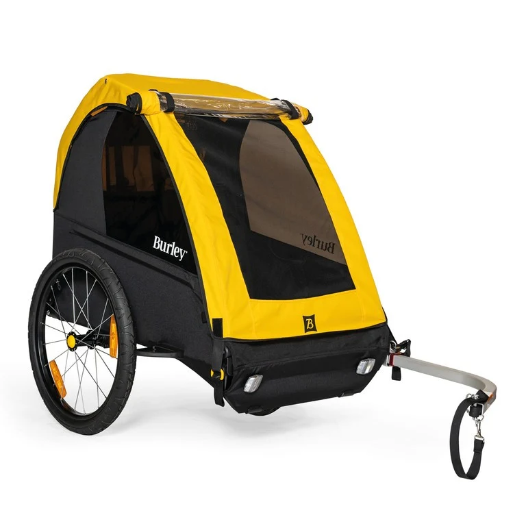 Burley Fahrrad-Kinder-Anhänger Burley Bee Double, gelb/schwarz