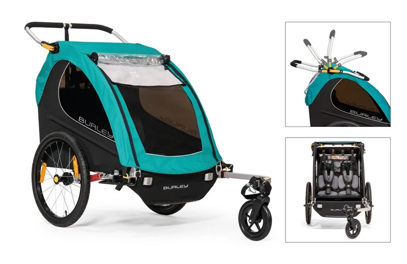 Fahrrad-Kinder-Anhänger Burley Encore X Turquoise