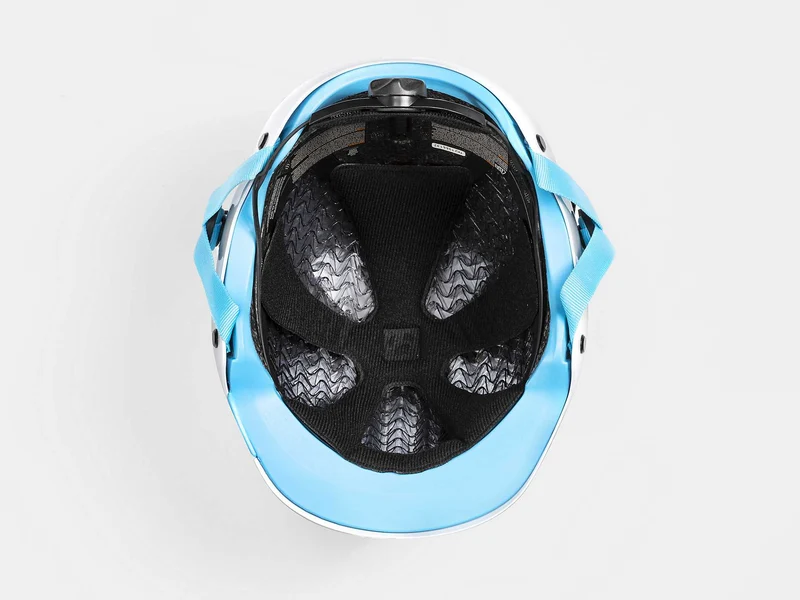 Bontrager Jet Wavecel Youth Helm white/azure 50-55 cm
