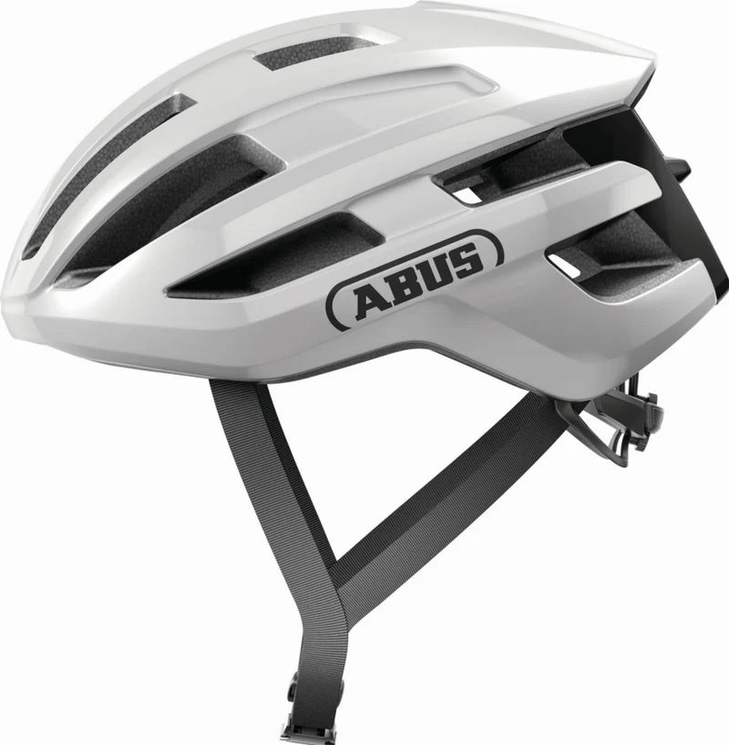 Abus PowerDome Rennrad-Helm shiny white