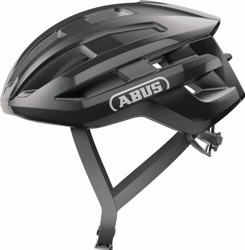 Abus PowerDome Rennrad-Helm shiny black